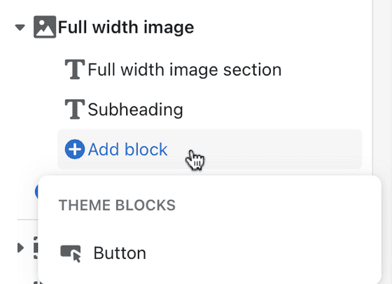 Add button block